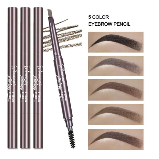 SAKSRAAR Natural Brown Waterproof Eyebrow Pencil – Ultra-Fine, Smudge-Proof, Long-Lasting