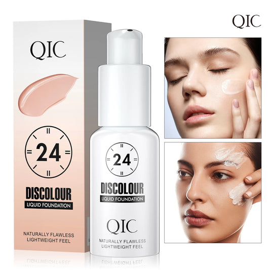 Base de maquillaje QIC Magic Color Changing: hidratante, de larga duración y acabado mate