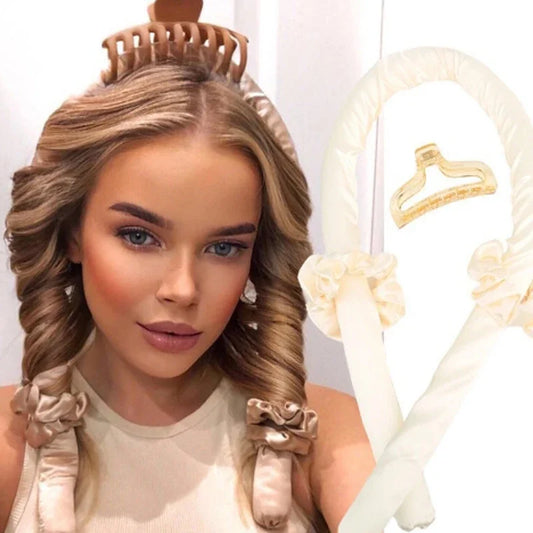 Rizador de espuma sin calor LuxuryGlow para dormir: ondas grandes sin dañar el cabello