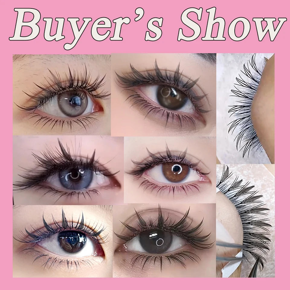 lashrujade Premade Volume Fan Lashes – Soft Faux Mink, Natural Look for Salon & DIY Use