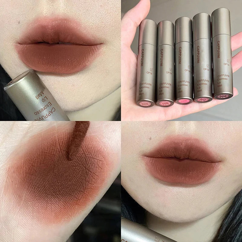 Cappuvini Velvet Matte Lip Gloss – Waterproof, Smudge-Proof & Long-Lasting