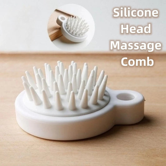 LUNCAY Silicone Scalp Massager Shampoo Brush – Soft Head Scrubber for Thick & Thin Hair