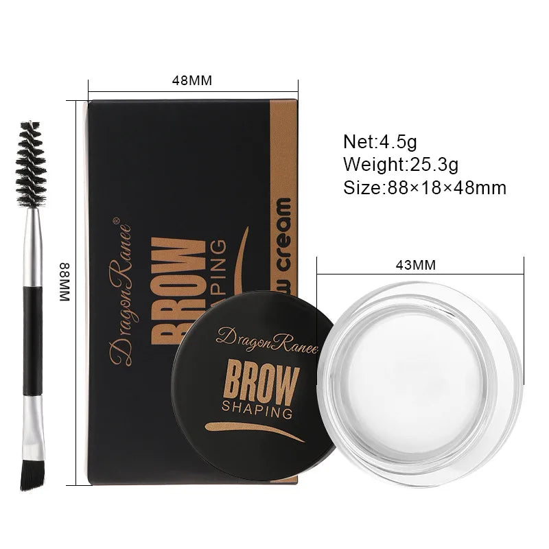 Dragon Ranee 6-Color Eyebrow Styling Cream – Long-Lasting Waterproof Brow Gel