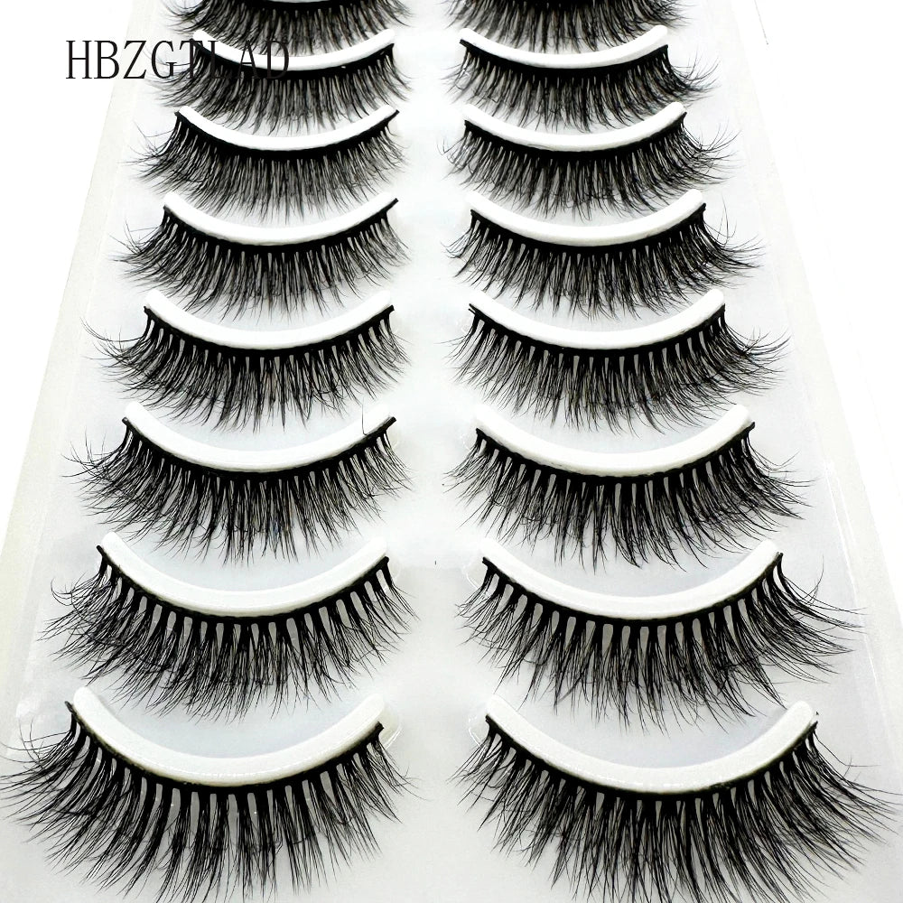 LuxuryGlow 10 Pairs Fluffy 3D Mink False Eyelashes – Soft, Dramatic & Reusable