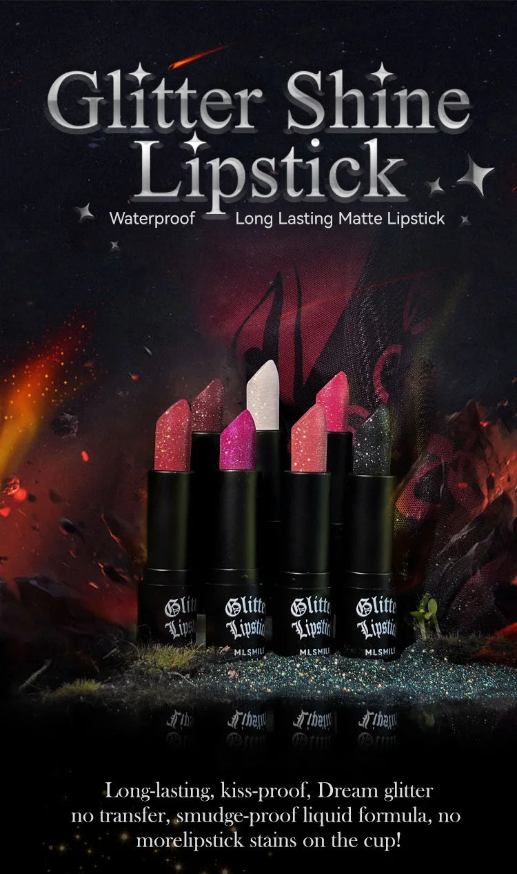 Lápiz labial mate MLSMILE: duradero, antiadherente, colores vibrantes para Halloween