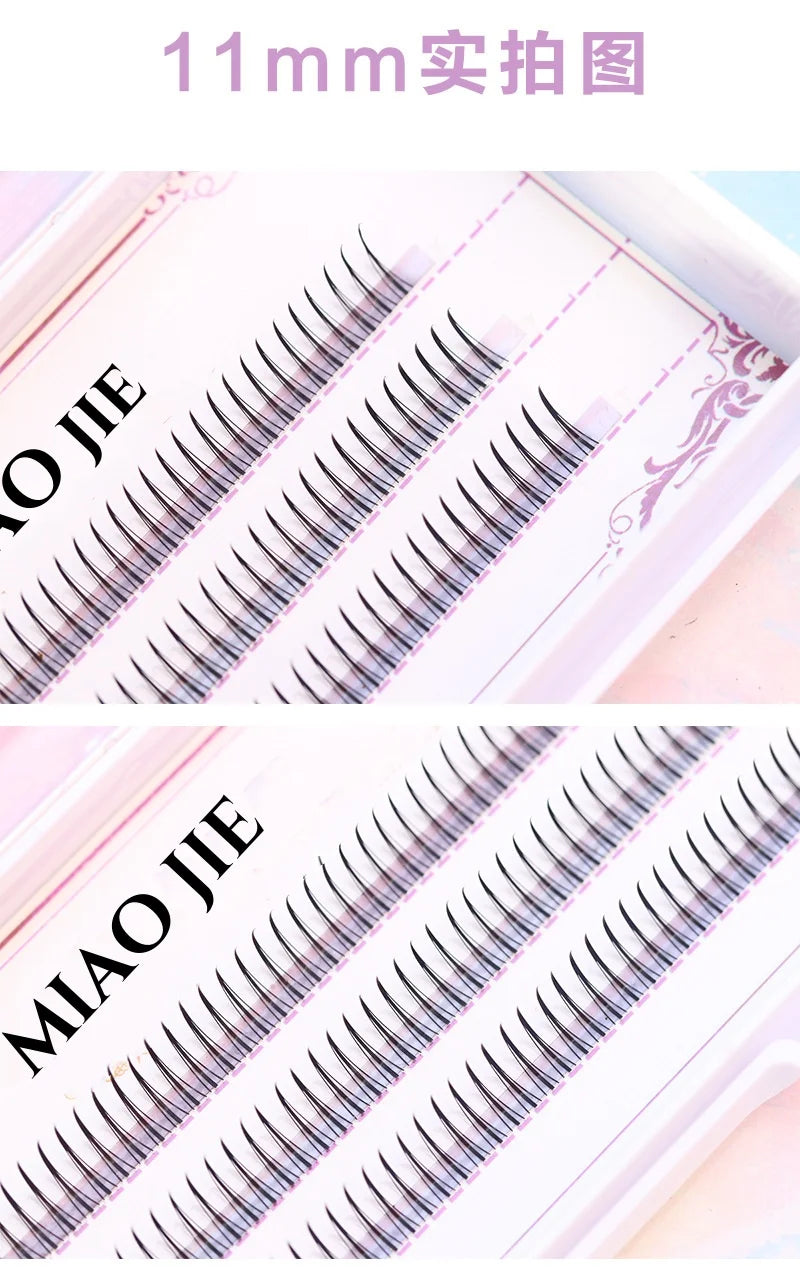 JPNPL  MIAOJIE DIY False Eyelashes — Natural Fairy Cluster Lashes 8-12mm Mix