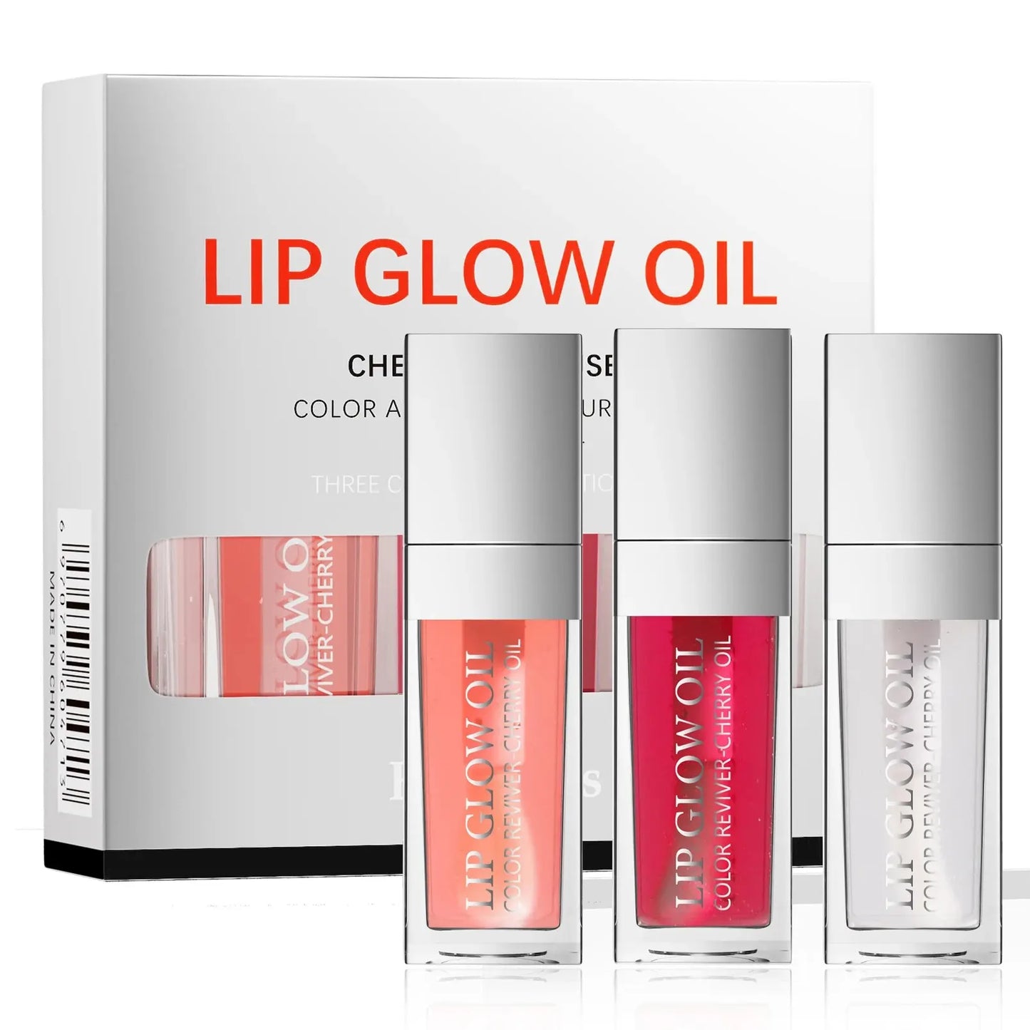 Hello Kiss Crystal Jelly Lip Oil Set – Tinted, Hydrating & Plumping Lip Gloss Combo