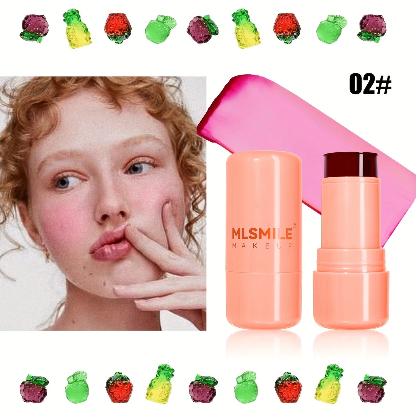 MLSMILE Jelly Blush &amp; Lip Tint Stick: ligero, duradero y con un brillo natural