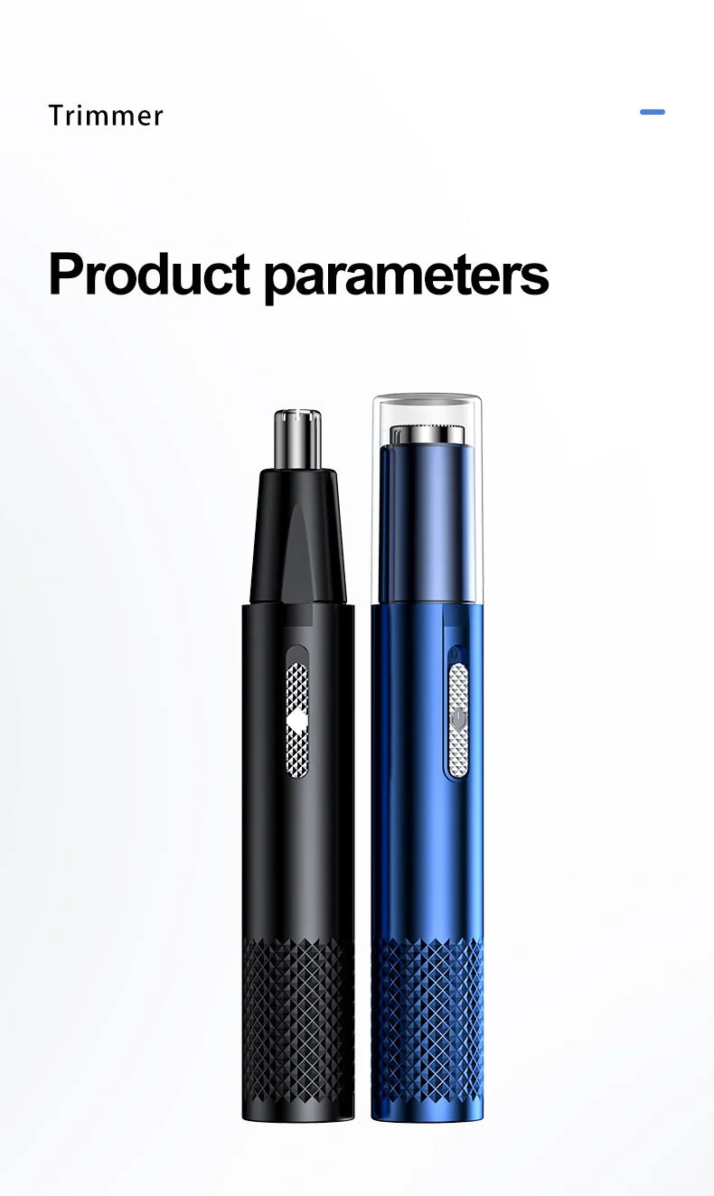 Newmine Rechargeable Electric Nose & Ear Hair Trimmer for Men – Safe Facial Grooming Tool