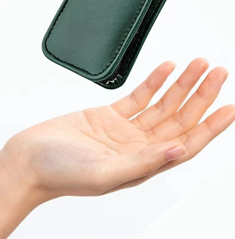 Juego de cortaúñas premium LuxuryGlow de 6 piezas: kit de manicura y cuidado personal de acero inoxidable para hombres y mujeres