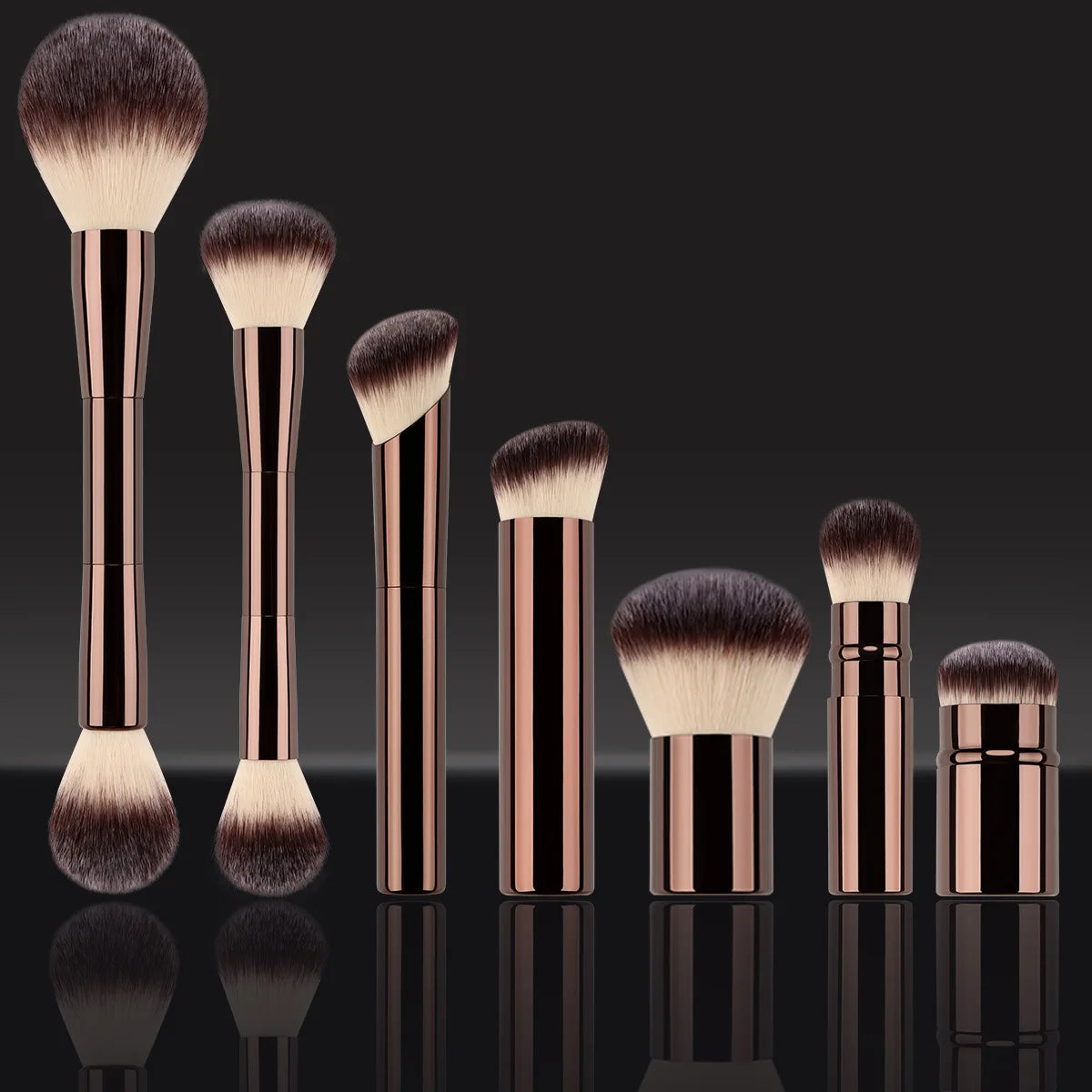 LuxuryGlow Multi-Purpose Makeup Brush — Foundation, Blush, Concealer & Eye Makeup