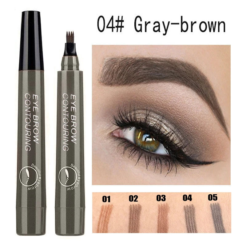 LuxuryGlow Waterproof Eyebrow Tattoo Pen – Microblading Effect Liquid Brow Pencil