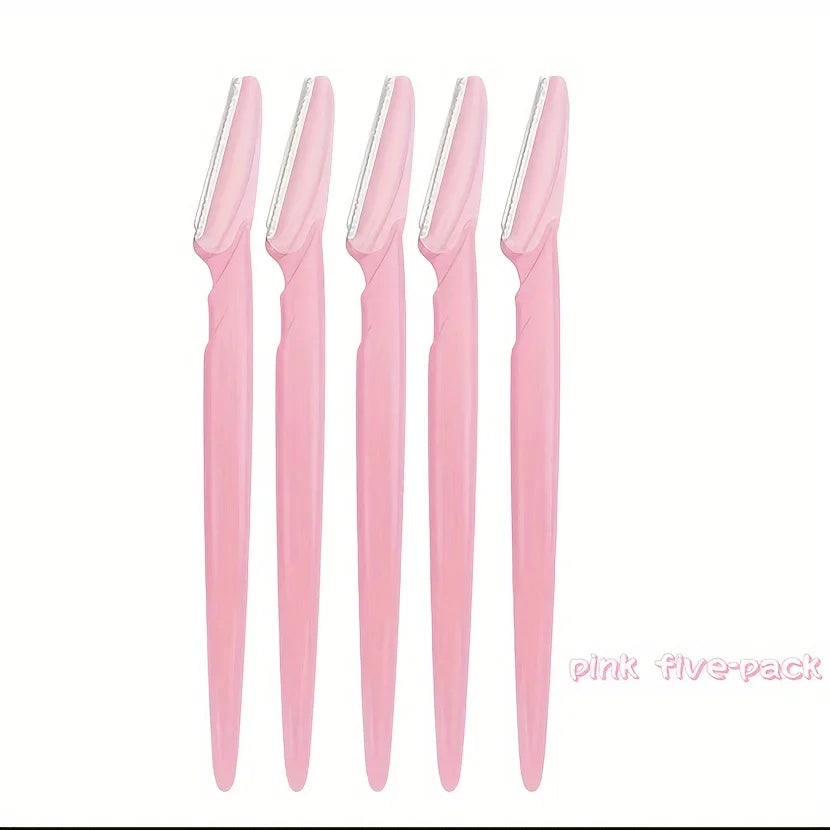 WRDEW 3/5/6 Pcs Eyebrow Razor Set | Stainless Steel Facial Hair Trimmer Kit