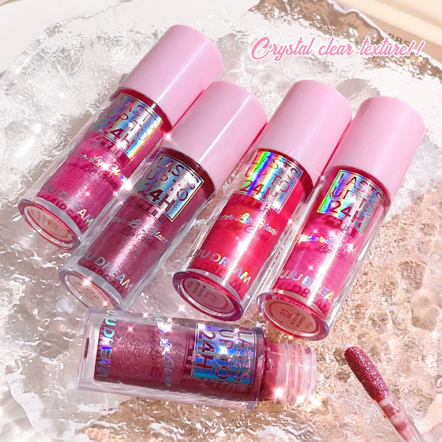 Brillo labial JUJU Dream Flowing Light Glitter: duradero, hidratante y resistente al agua