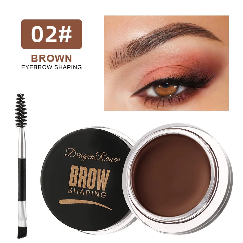 Dragon Ranee 6-Color Eyebrow Styling Cream – Long-Lasting Waterproof Brow Gel
