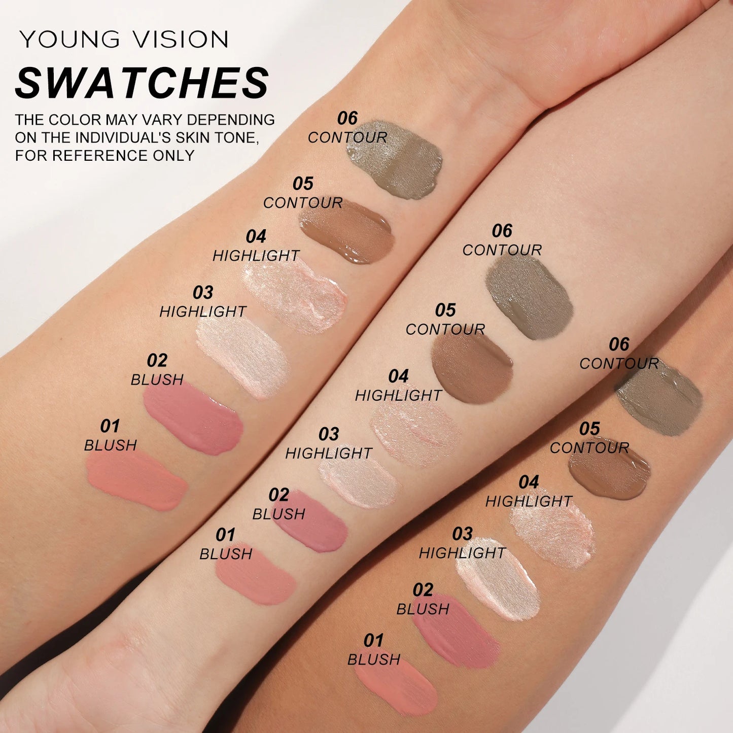 YOUNG VISION Air Cushion Blusher — Long-Lasting, Easy-to-Apply (6 Colors)