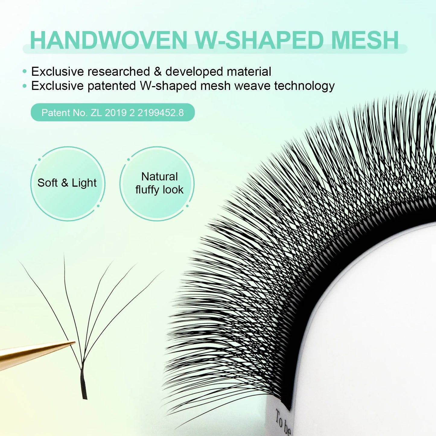 NAGARAKU W Shape مراوح الرموش المصنوعة مسبقًا - 3D / 4D / 5D / 6D Auto Bloom