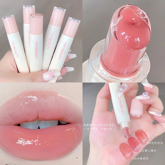 TATIBEAUTY Lip Jelly Essence Hydrating Lip Gloss | Moisturizing & Long-Lasting Shine