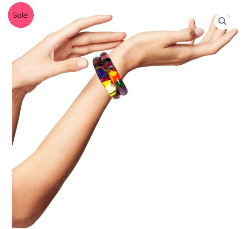 LuxuryGlow Lac Bangles  Handmade Multi-Color Badal Kada Plain Lac Bangles – 1 Pair |