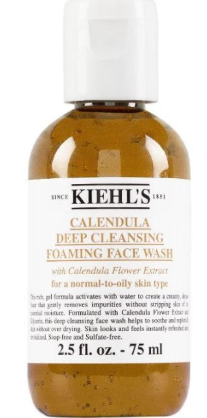Calendula Deep Cleansing Foaming Face Wash – Hydrating & Brightening Cleanser for Normal to Oily Skin