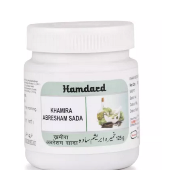 Hamdard Khamira Abresham Sada (125g) – Unani Heart, Brain & Nerve Tonic