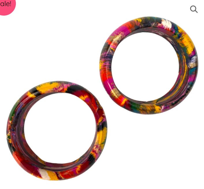 LuxuryGlow Lac Bangles Handmade Jaipur Lac Bangles – Multicolor Antique Design (1 Pair)