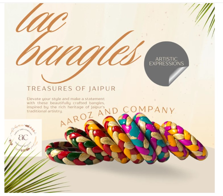 LuxuryGlow Lac Bangles Handmade Jaipur Lac Bangles Online – LuxuryGlow Exclusive Multicolor Set (4 Pairs)