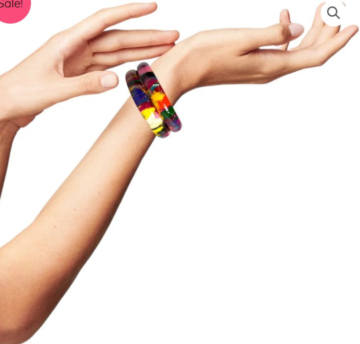 LuxuryGlow Lac Bangles Handmade Multi-Color Lac Kada Bangles – 1 Pair | LuxuryGlow