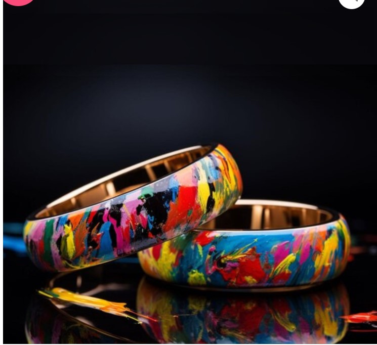 LuxuryGlow Lac Bangles Multicolor Wave Handmade Gold Brass Metal Lac Bangles | LuxuryGlow