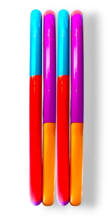 LuxuryGlow Lac Bangles Pataka Handmade Lac Bangles – Bold Multicolor Armreif |