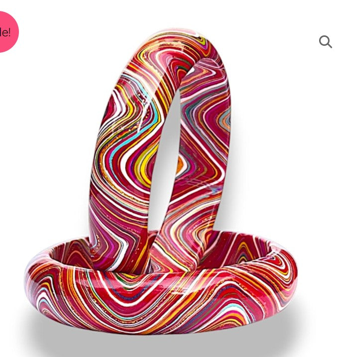 LuxuryGlow Lac Bangles  SparkleWave Luxe – Handcrafted with Vibrant Colors & 18K Gold Sparkle |