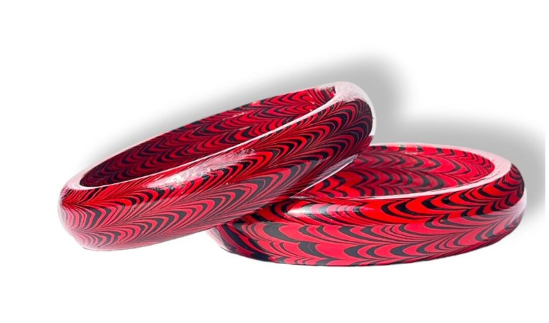 LuxuryGlow Lac Bangles Sui Kada Collection – . Handmade Needle Lac Bangles (3 Pair, Trendy & Traditional)