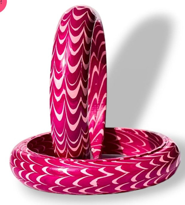 LuxuryGlow Lac Bangles Sui Kada Collection – . Handmade Needle Lac Bangles (3 Pair, Trendy & Traditional)