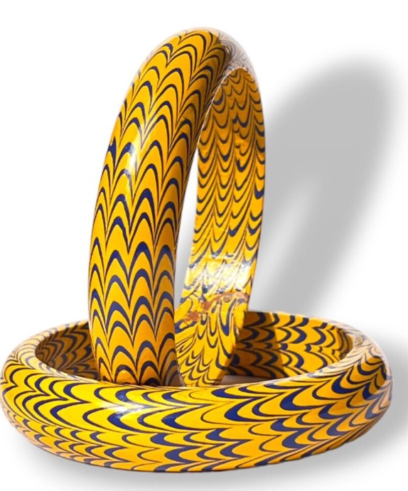 LuxuryGlow Lac Bangles Sui Kada Collection – . Handmade Needle Lac Bangles (3 Pair, Trendy & Traditional)