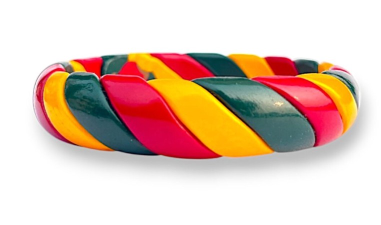 LuxuryGlow Lac Bangle  Twist N Pop  – Handcrafted Multicolor Twisted Rope Design |