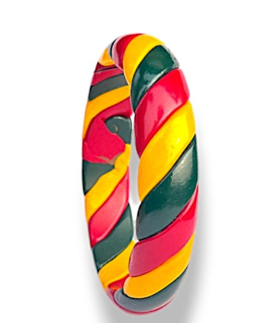 LuxuryGlow Lac Bangle  Twist N Pop  – Handcrafted Multicolor Twisted Rope Design |