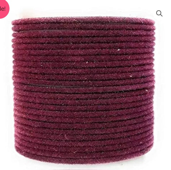 LuxuryGlow Velvet Bangles  Ethnic Metal  – Set of 24 Handmade in Jaipur |