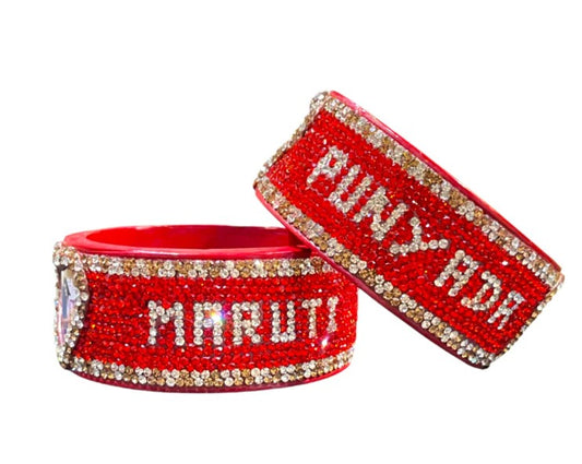 LuxuryGlow Personalized Bangles Lac Name with Picture Bangle – Personalized Lac Jewelry Gift |