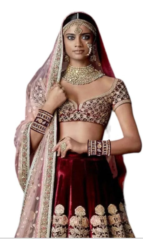 LuxuryGlow WeddingBangles Velvet Radiance Wedding Set by  – Handcrafted Bridal Luxury