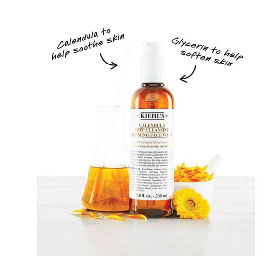 Calendula Deep Cleansing Foaming Face Wash – Hydrating & Brightening Cleanser for Normal to Oily Skin