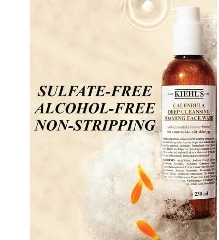 Calendula Deep Cleansing Foaming Face Wash – Hydrating & Brightening Cleanser for Normal to Oily Skin