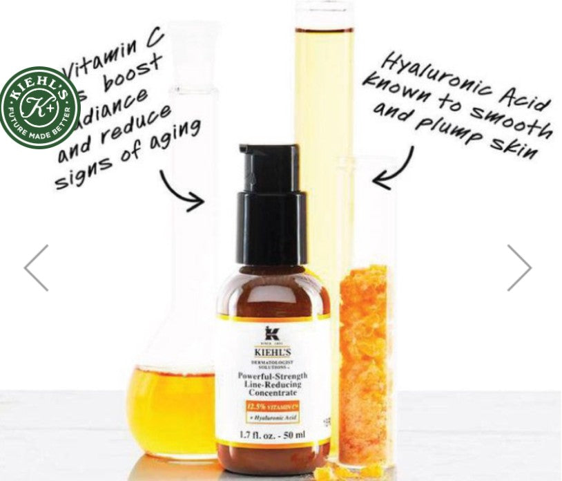 Powerful Strength Line Reducing Concentrate – Vitamin C Anti-Aging Serum with Hyaluronic Acid for Radiant, Smooth Skin