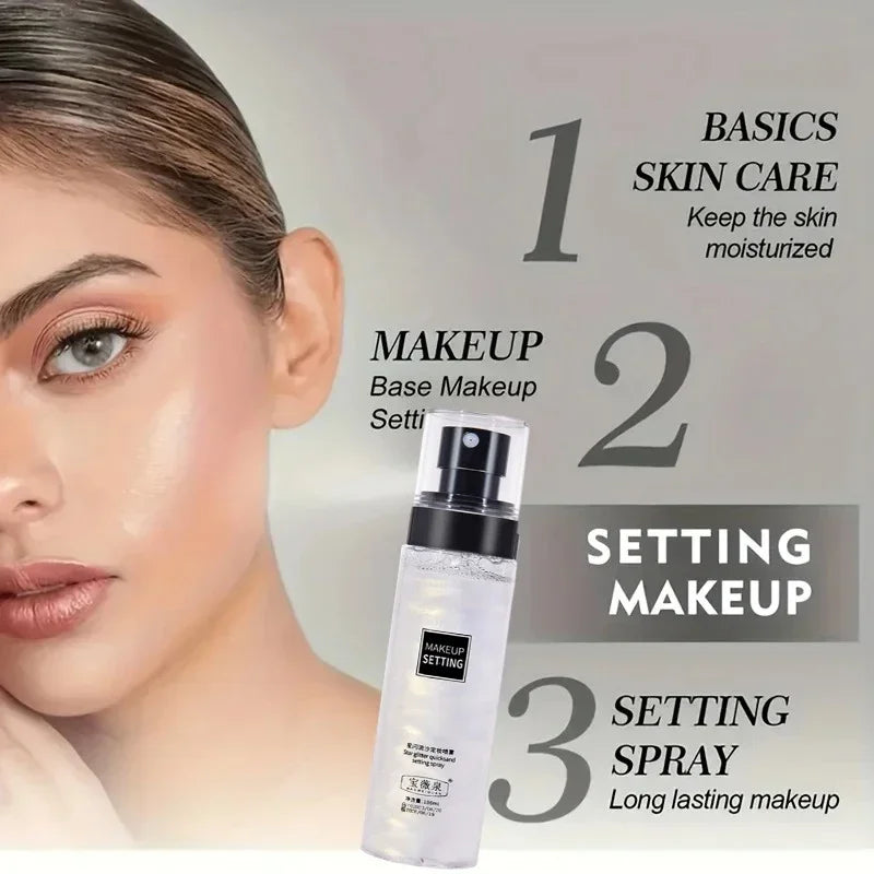 بخاخ تثبيت المكياج LuxuryGlow 100 مل - بخاخ مرطب ومقاوم للماء ويدوم طويلاً