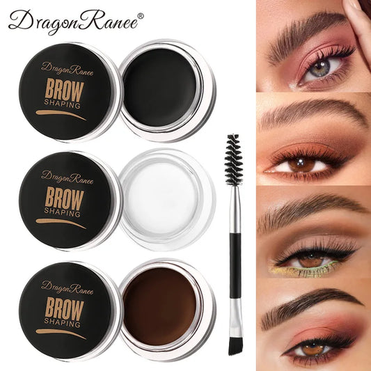 Dragon Ranee 6-Color Eyebrow Styling Cream – Long-Lasting Waterproof Brow Gel