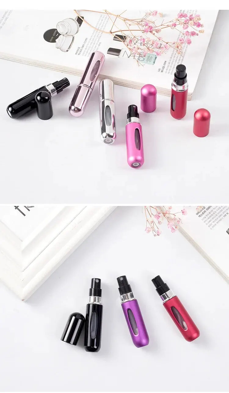 LuxuryGlow 5ml Refillable Perfume Spray Bottle – Bottom Fill & Travel-Friendly