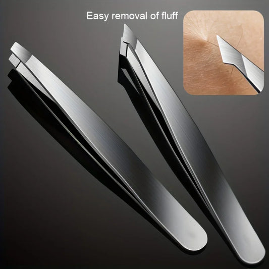 Ouriner 4 PCS Professional Tweezers Set | Precision Eyebrow & Hair Removal Tool