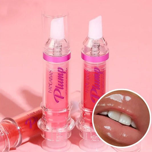 LuxuryGlow PLUMP POUT Lip Plumping Gloss – High Shine & Volumizing Lip Oil