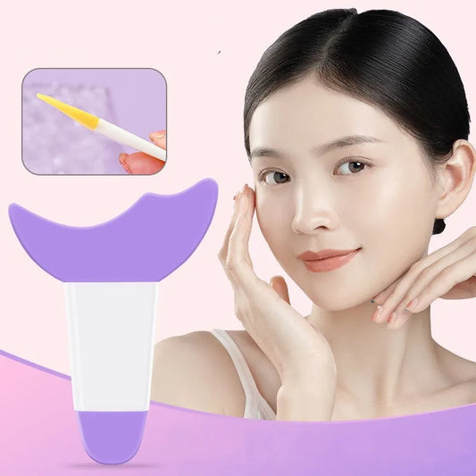 LuxuryGlow Multi-Functional Eye Makeup Silicone Tool — Eyeliner, Eyeshadow & Mascara Guide