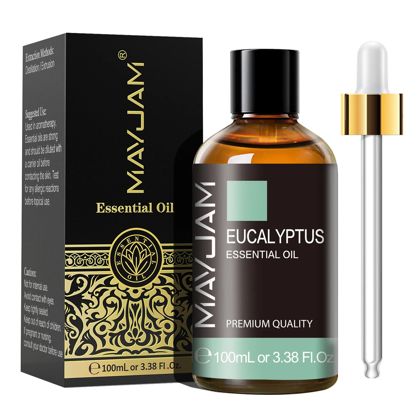 Aceite esencial puro MAYJAM 100 ml: aceite de aromaterapia con gotero para humidificadores, velas y difusores