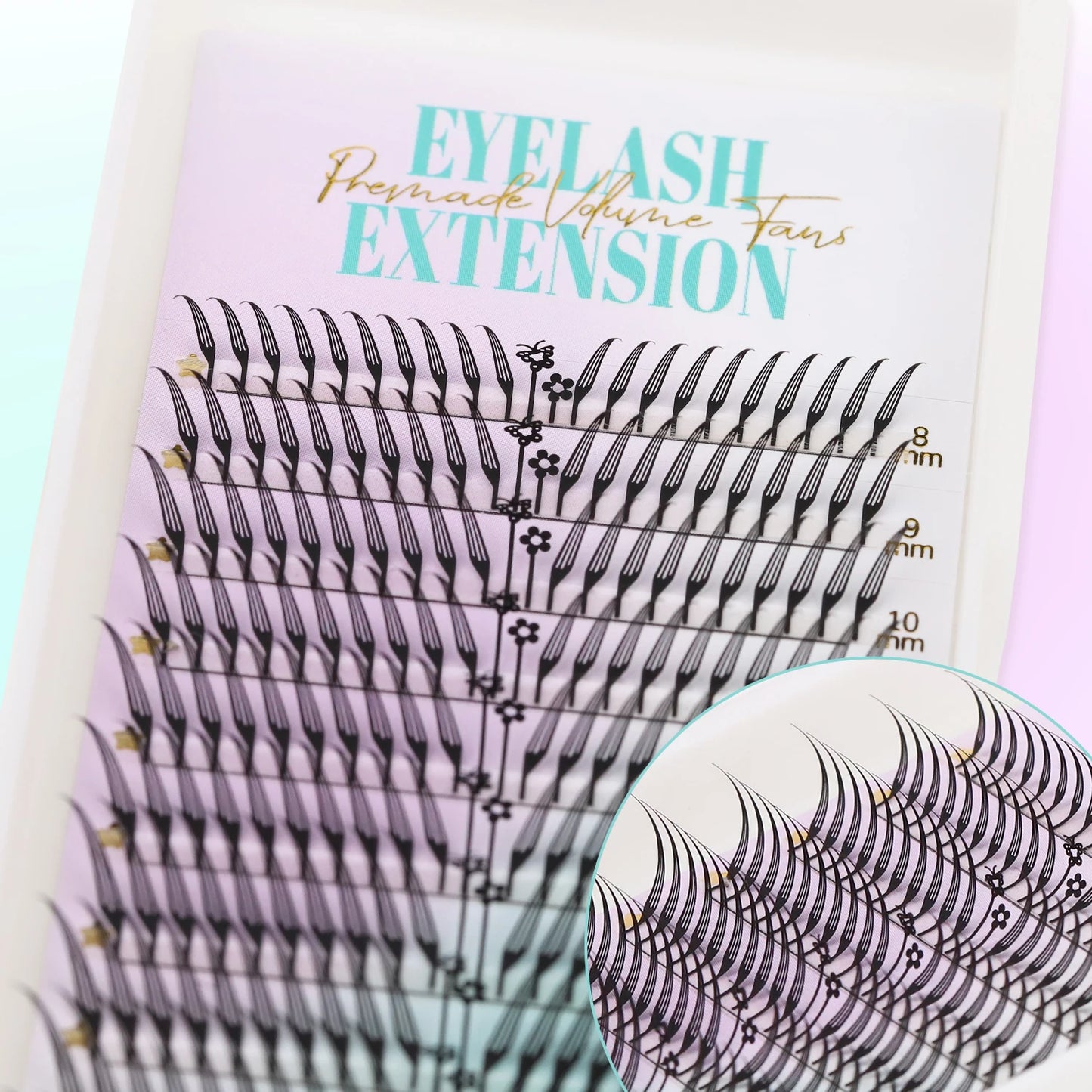 lashrujade Premade Volume Fan Lashes – Soft Faux Mink, Natural Look for Salon & DIY Use